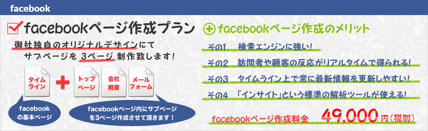 facebookページ作成開設プラン